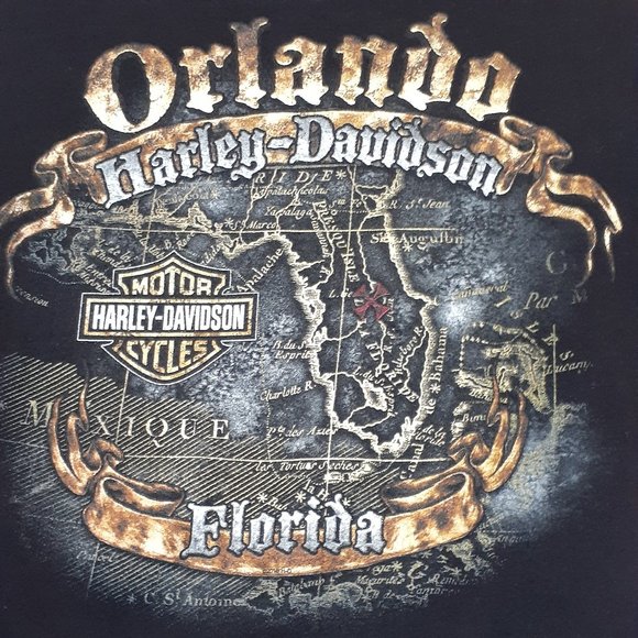 OFFICICAL HARLEY DAVIDSON ORLANDO, FLORIDA TEE - Picture 9 of 9